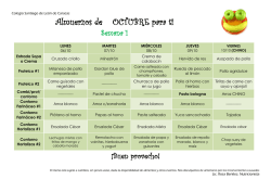 ALMUERZOS JULIO - Colegio Santiago de Le&oacute;n de Caracas