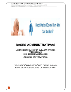 bases administrativas licitaci&oacute;n p&uacute;blica por subasta inversa