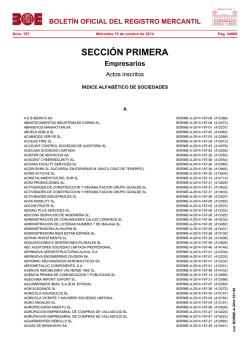 bolet&iacute;n oficial del registro mercantil - BOE.es