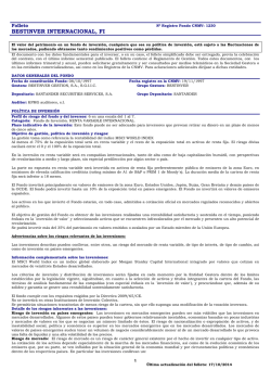 Folleto completo del Fondo de Inversi&oacute;n Bestinver Internacional