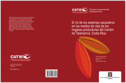 El rol de los sistemas cacaoteros en los medios de vida de - Catie