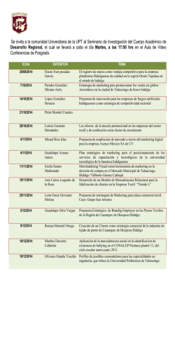 Desarrollo Regional - Universidad Polit&eacute;cnica de Tulancingo