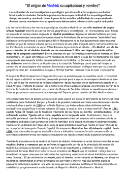 PRES 2 El origen de Madrid
