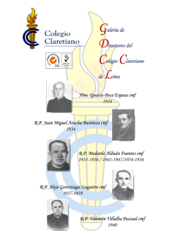 NACIMIENTO DEL COLEGIO CLARETIANO 5 - Galeria de Directores