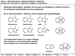 Tema 8.- Benzofuranos, benzotiofenos e indoles. - OCW Usal