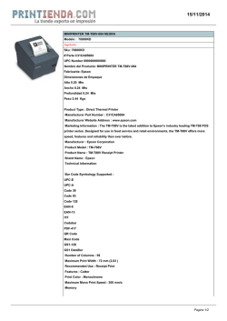 MINIPRINTER TM-T88V-084 NEGRA Modelo : 70800KD Disponible