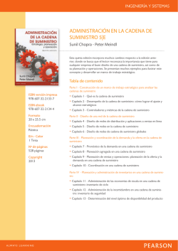 ADMINISTRACI&Oacute;N EN LA CADENA DE SUMINISTRO 5|E - Pearson