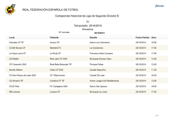Horario 10&ordf; jornada del Campeonato Nacional de Liga de Segunda