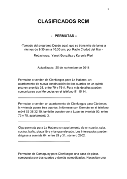 permutas - Radio Ciudad del Mar