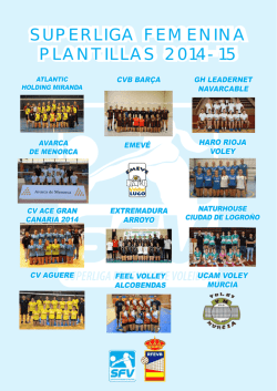 SUPERLIGA FEMENINA PLANTILLAS 2014-15 - RFEVB