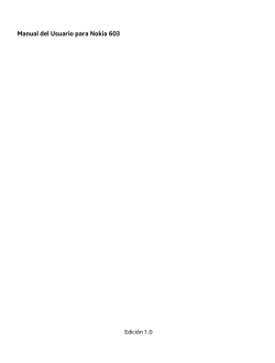 Manual del Usuario para Nokia 603 - Microsoft