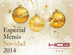 Ver Men&uacute;s Navidad 2014 - Hotel Ciudad de Burgos