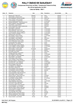 RALLY CIUDAD DE GUALEGUAY - Rally Entrerriano