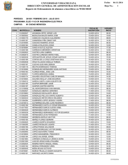 ingenier&iacute;a el&eacute;ctrica - Universidad Veracruzana
