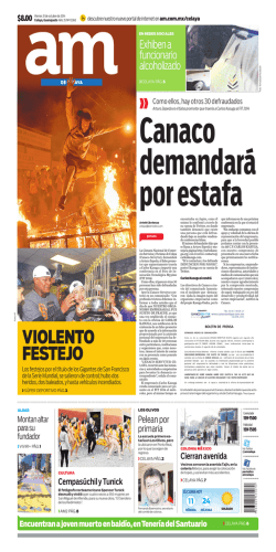 ViolenTo FeSTeJo - Peri&oacute;dico a.m.
