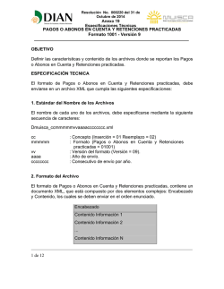PAGOS O ABONOS EN CUENTA Y RETENCIONES - Dian