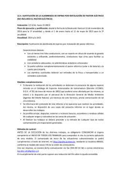 12.5. Sustituci&oacute;n de alambrada de espinos por - Extremambiente