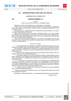 IV. ADMINISTRACI&Oacute;N DE JUSTICIA - Sede Electr&oacute;nica del Boletin