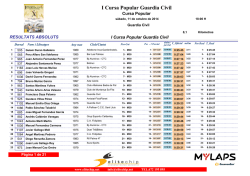 I Cursa Popular Guardia Civil - Elitechip