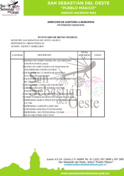 inventario de bienes muebles direccion de auditoria a municipios