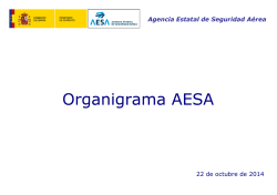 Organigrama AESA - Agencia Estatal de Seguridad A&eacute;rea