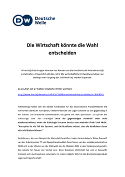 Die Wirtschaft k&ouml;nnte die Wahl entscheiden - Fride