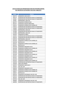 A0A774 CONSORCIO LIMA SUR IV A0A774 CORPORACION