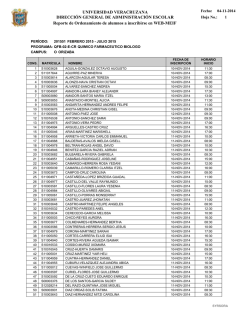 qu&iacute;mico farmac&eacute;utico bi&oacute;logo - Universidad Veracruzana