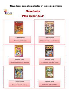 Novedades para el plan lector en Ingl&eacute;s de primaria