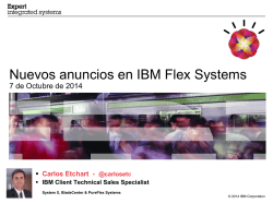 Presentaci&oacute;n - Tecnolog&iacute;a de Punta 2014