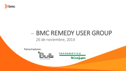 &mdash; BMC REMEDY USER GROUP