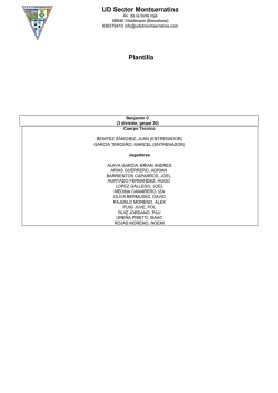 UD Sector Montserratina Plantilla