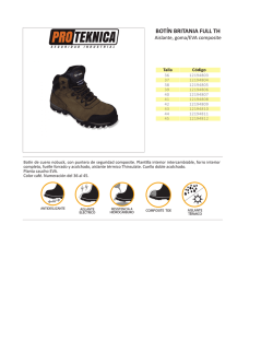 Botin Britania Full TH aisl goma-EVA composite