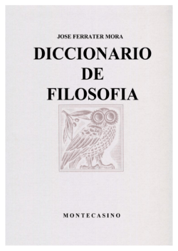 Diccionario de Filosof&iacute;a de Jos&eacute; Ferrater Mora