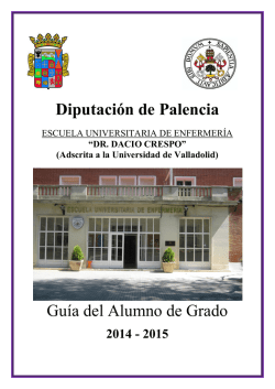 Diputaci&oacute;n de Palencia Gu&iacute;a del Alumno de Grado