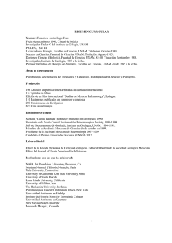 CV Dr. Francisco Javier Vega Vera 1 - Foro Consultivo