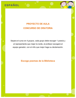 PROYECTO DE AULA CONCURSO DE ORATORIA - Educatrachos