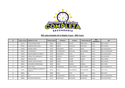 IIEE seleccionadas de la Region Cusco - DRE Cusco