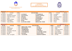Calendario 3&ordf; Categor&iacute;a Liga Cabildo Insular de Tenerife 2014-2015