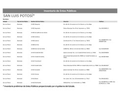 SAN LUIS POTOS&Iacute;* - conac