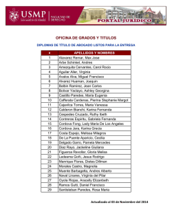 OFICINA DE GRADOS Y TITULOS