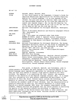 Reproductions supplied by EDRS are the best that can be made