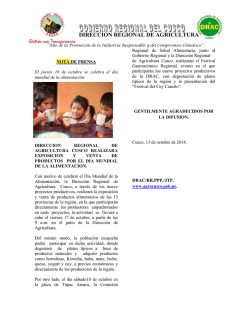 DIRECCION REGIONAL DE AGRICULTURA