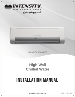 INSTALLATION MANUAL - Climayoreo