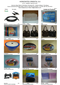 HORIZONTES ORIENTAL S.A