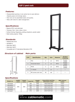 A2P 2 post rack - Cablematic