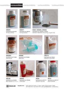 Consumibles frecuentes pdf - Equilab