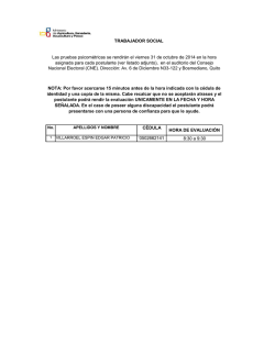 Trabajador Social - MAGAP