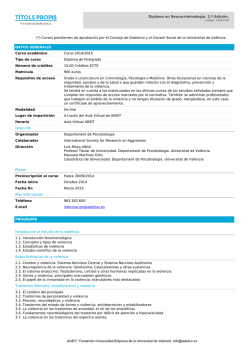 (*) Cursos pendientes de aprobaci&oacute;n por el Consejo de Gobierno y