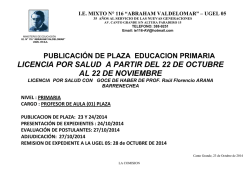 I.E. 116 Abraham Valdelomar - Ugel 05